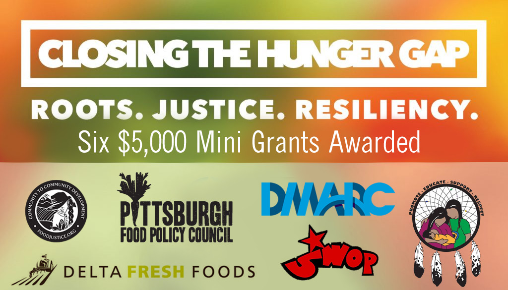 Closing the Hunger Gap Mini Grants Awarded